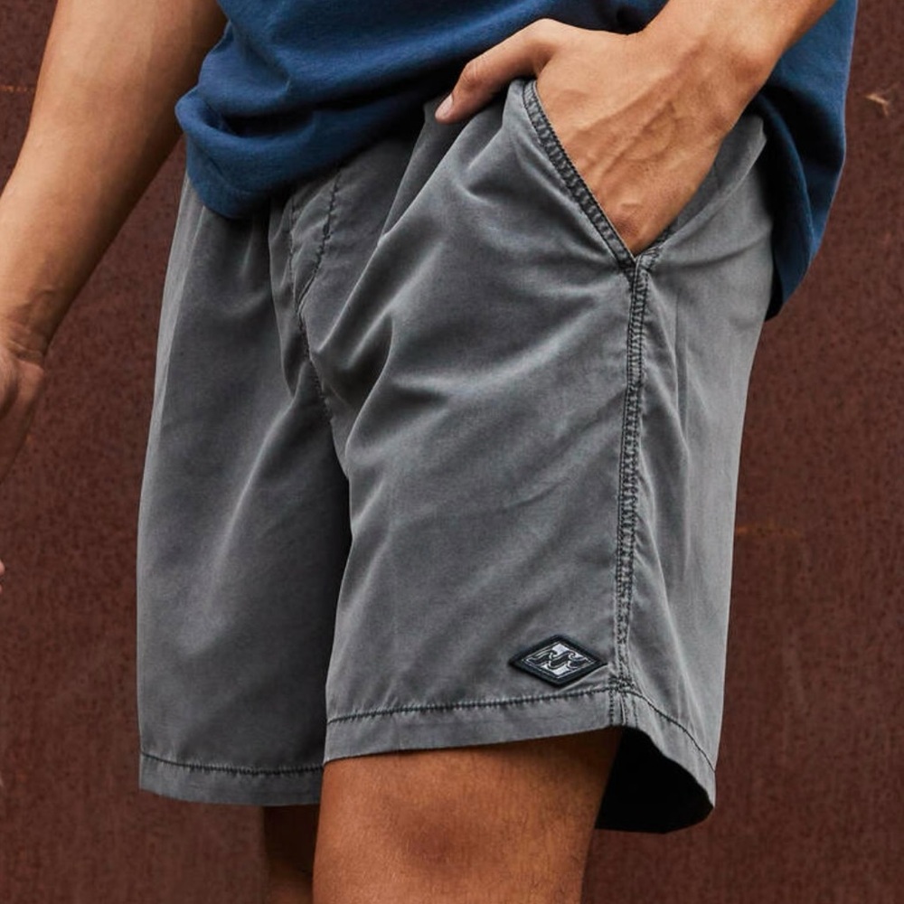 Billabong all day layback over dye board shorts swim trunks size large gray